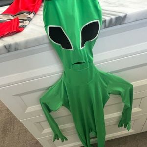 Kids green alien costume